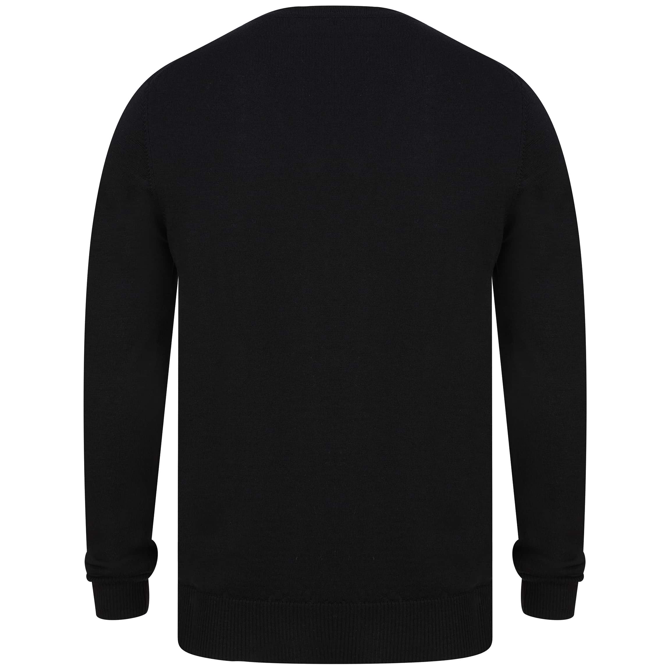 J LINDEBERG LYMANN V NECK JUMPER STMC732987103 BLACK