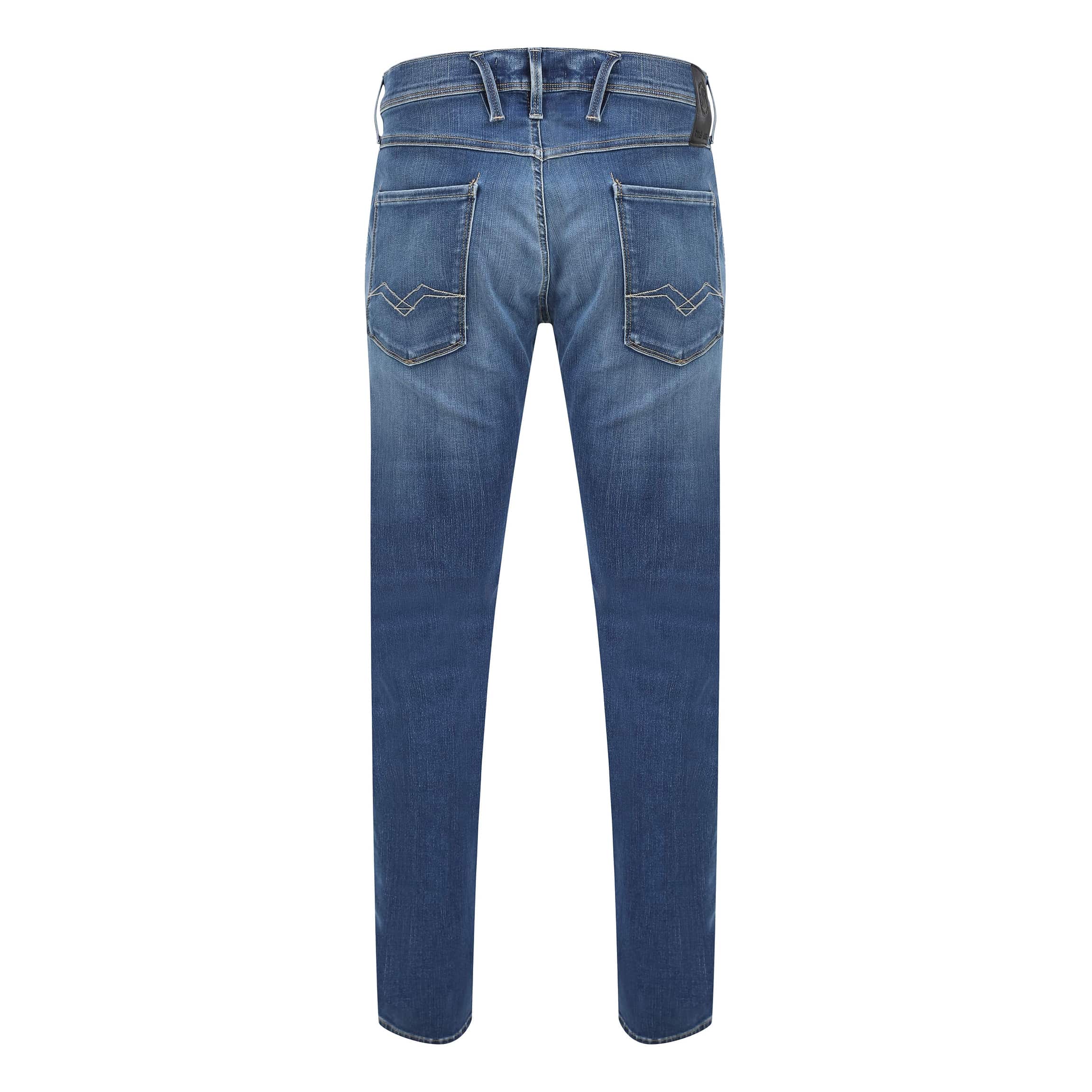 REPLAY ANBASS 5 POCKET HYPERFLEX JEAN M914Y.661.A06.009 BIO BLUE