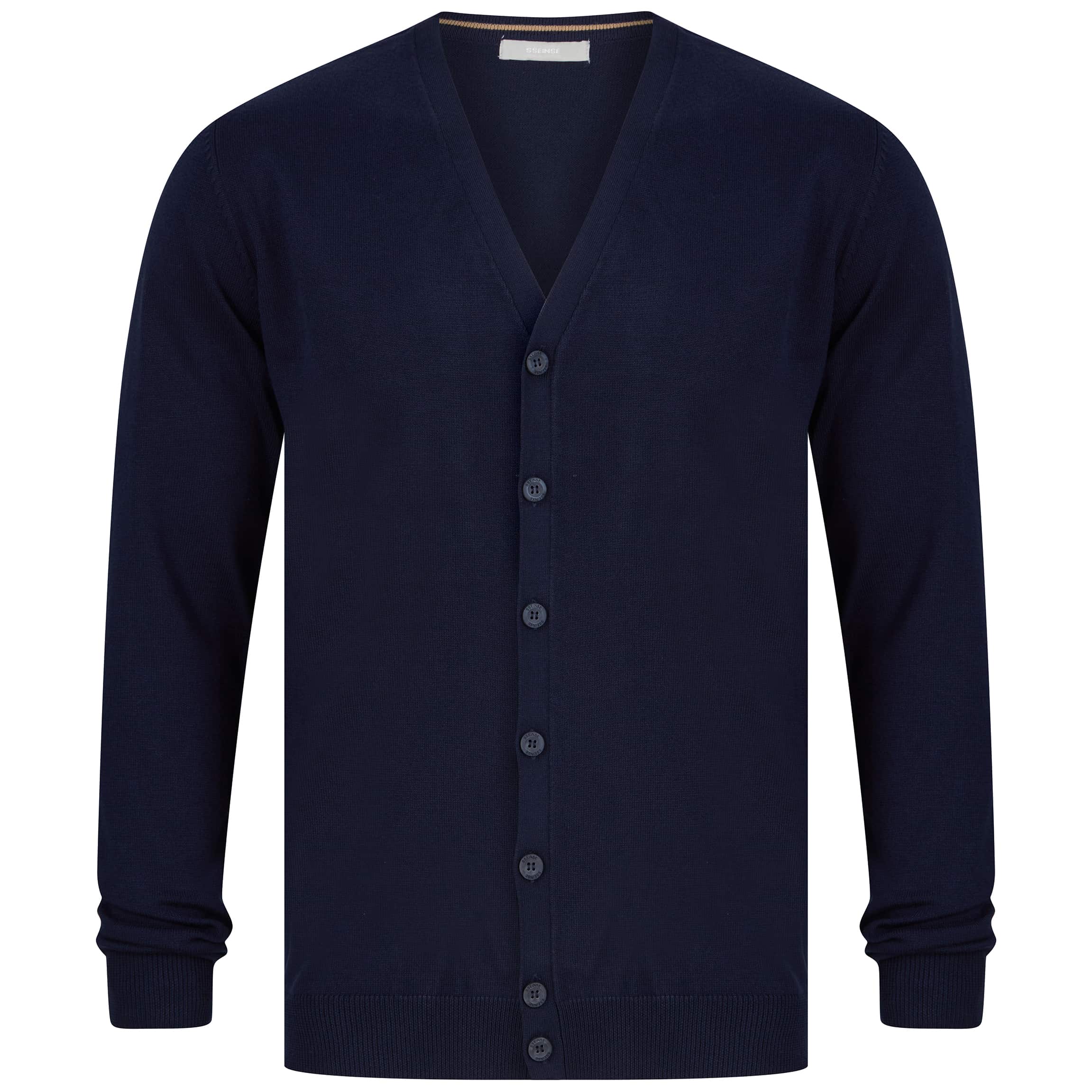 SSEINSE BUTTON THROUGH CARDIGAN MI1621SS NAVY (BY)