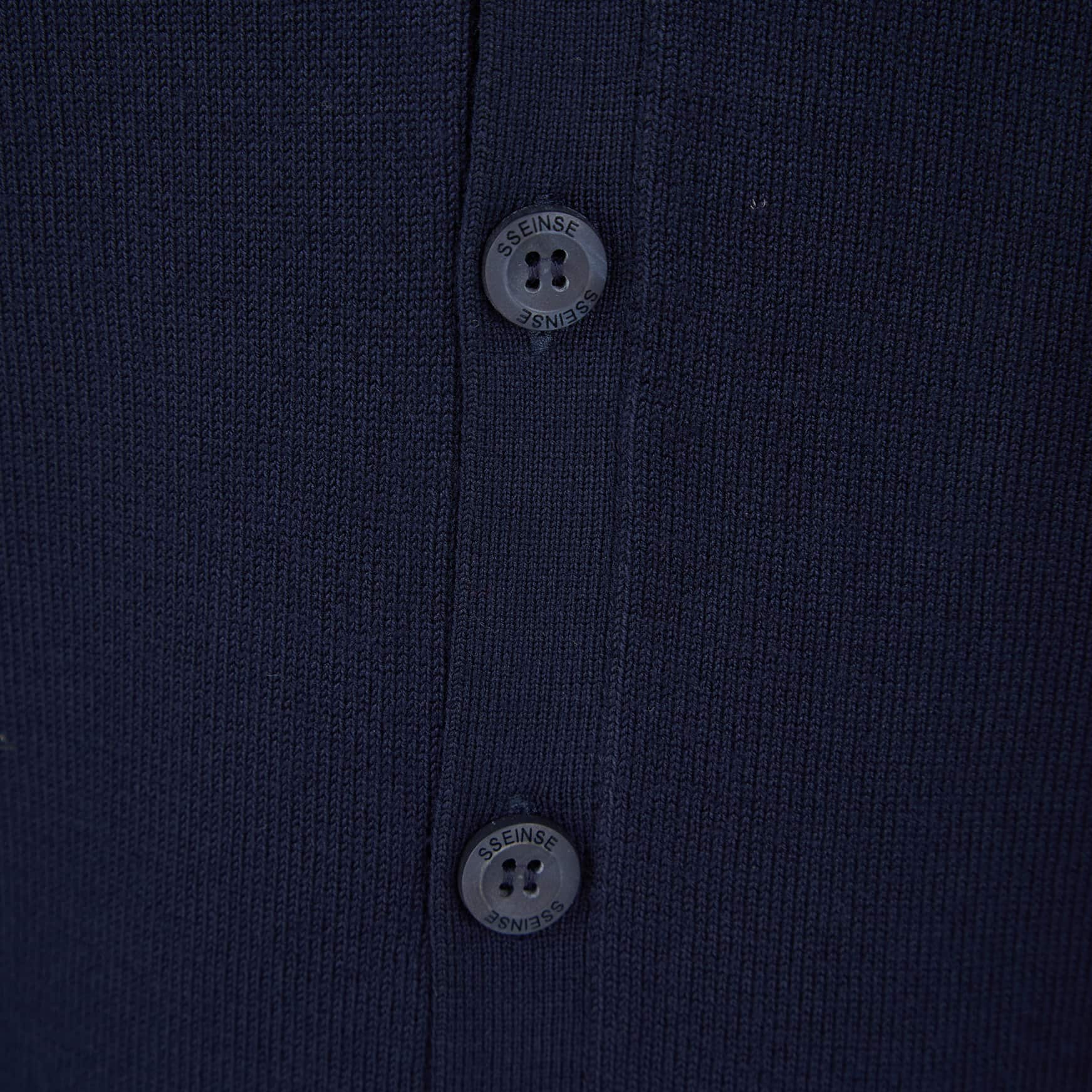 SSEINSE BUTTON THROUGH CARDIGAN MI1621SS NAVY (BY)