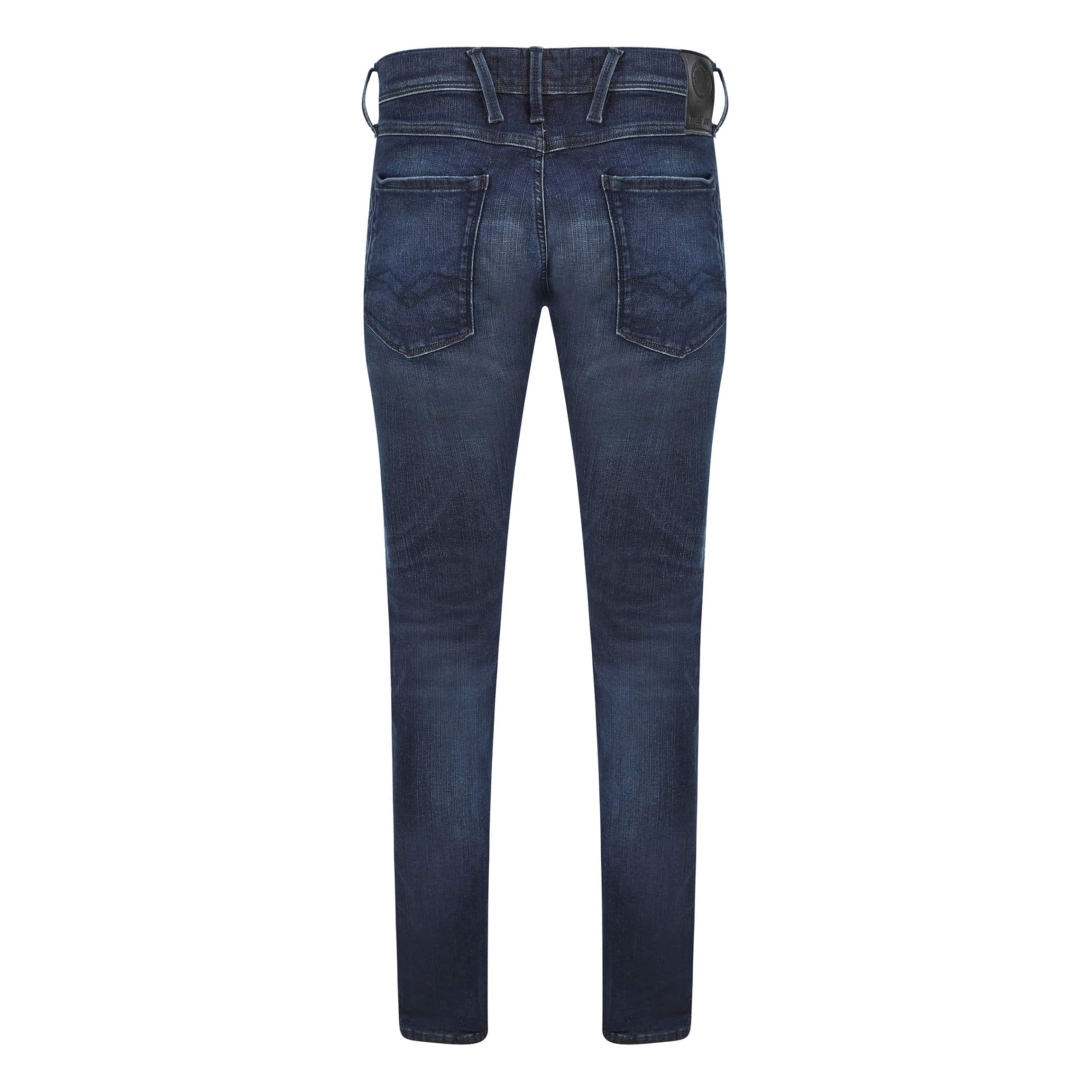 REPLAY ANBASS HYPERFLEX 5 POCKET JEAN M914 - 661 E05 007 CLOUD INK