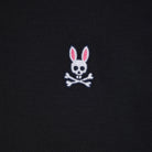 PSYCHO BUNNY LOGO BRANDED POLO B6K001ARPC BLACK