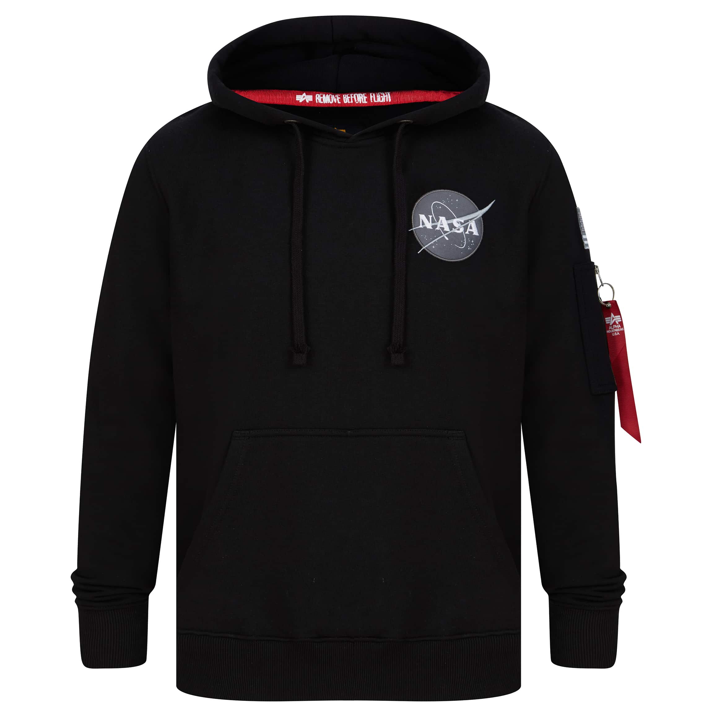 Alpha industries space shuttle shop hoodie black