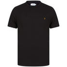 FARAH S/S DANNY LOGO BRANDED T-SHIRT F4KSB056 BLACK