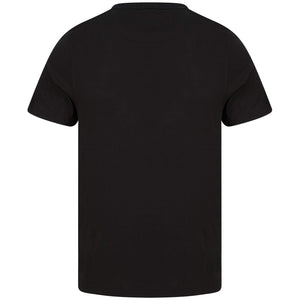 FARAH S/S DANNY LOGO BRANDED T-SHIRT F4KSB056 BLACK