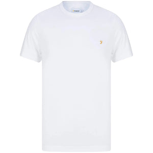FARAH S/S DANNY LOGO BRANDED T-SHIRT F4KSB056 WHITE