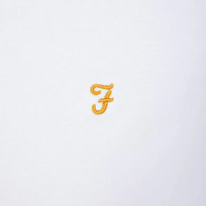 FARAH S/S DANNY LOGO BRANDED T-SHIRT F4KSB056 WHITE