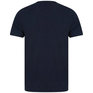 FARAH S/S DANNY LOGO BRANDED T-SHIRT F4KSB056 NAVY