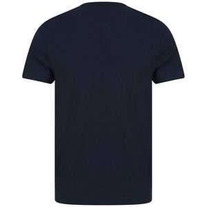 FARAH S/S DANNY LOGO BRANDED T-SHIRT F4KSB056 NAVY