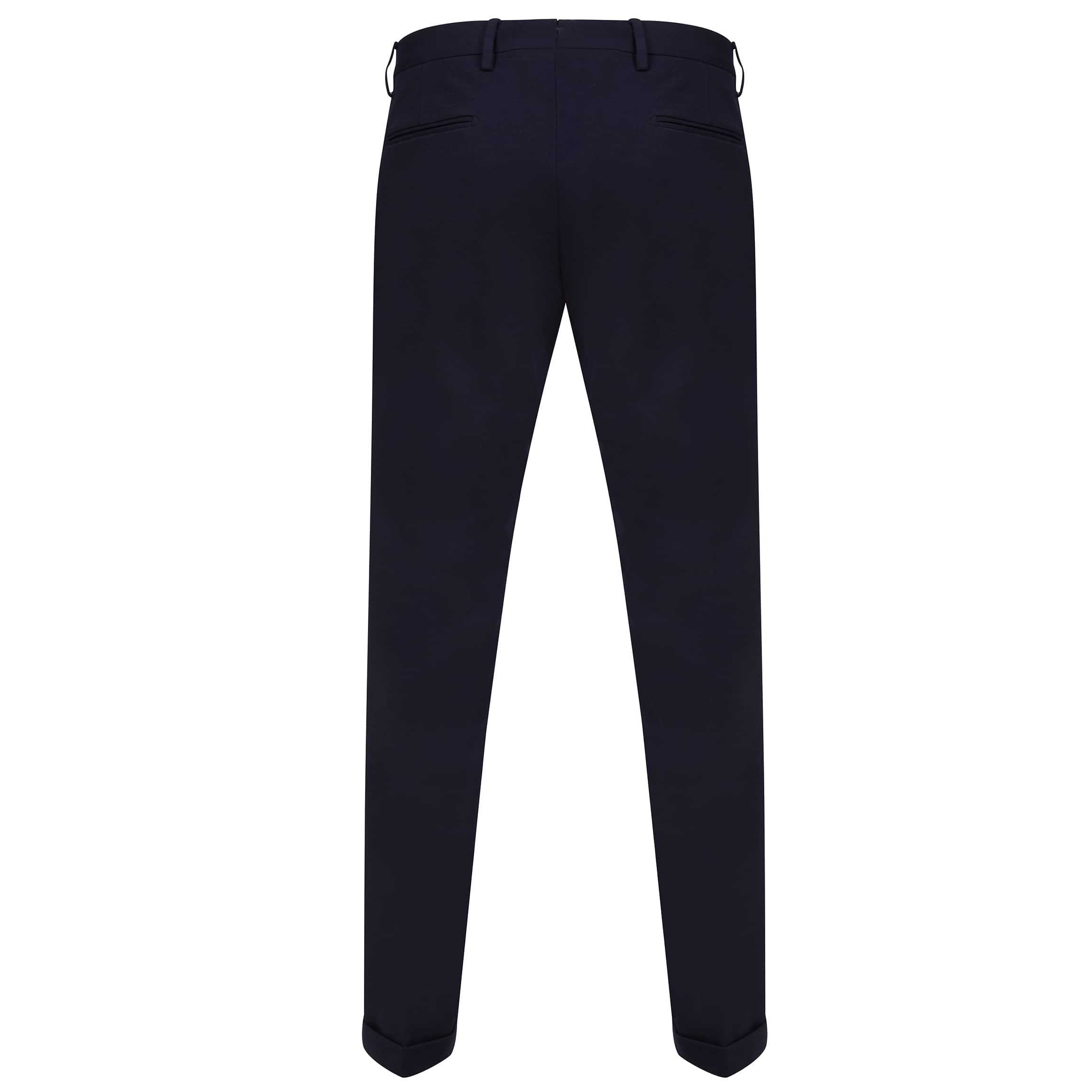 BRIGLIA SLANT POCKET JERSEY FITTED TROUSER BG03P NAVY