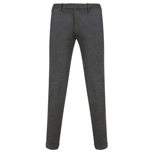 BRIGLIA SLANT POCKET JERSEY FITTED TROUSER BG03P CHARCOAL