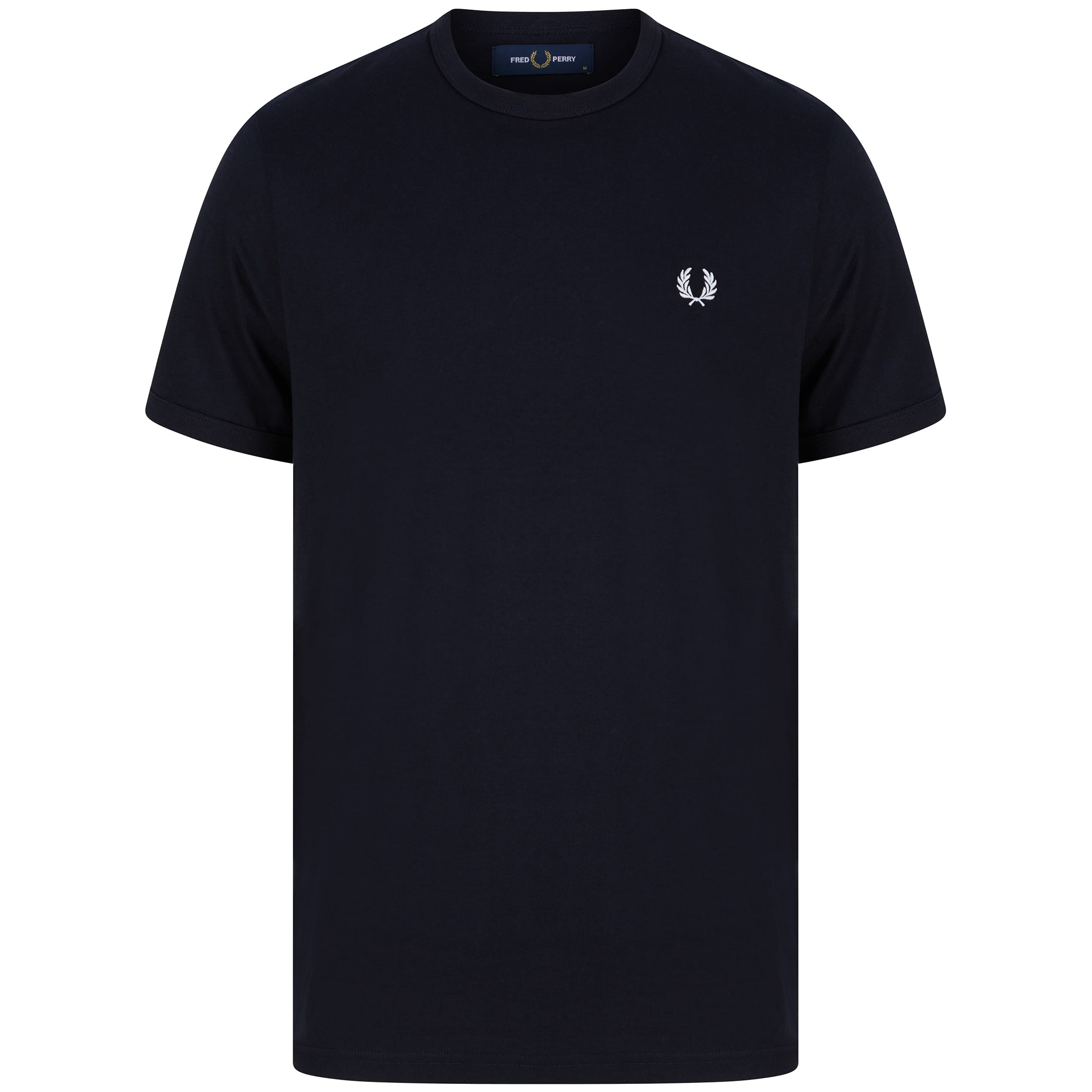 FRED PERRY S/S RINGER FITTED T-SHIRT M3519 NAVY