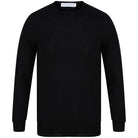 FILIPPO DE LAURENTIIS L/S ULTRA FINE MERINO JUMPER I27101 BLACK (002)