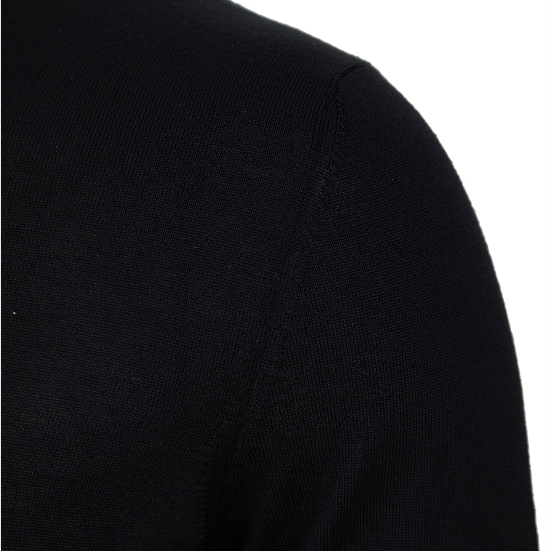 FILIPPO DE LAURENTIIS L/S ULTRA FINE MERINO JUMPER I27101 BLACK (002)