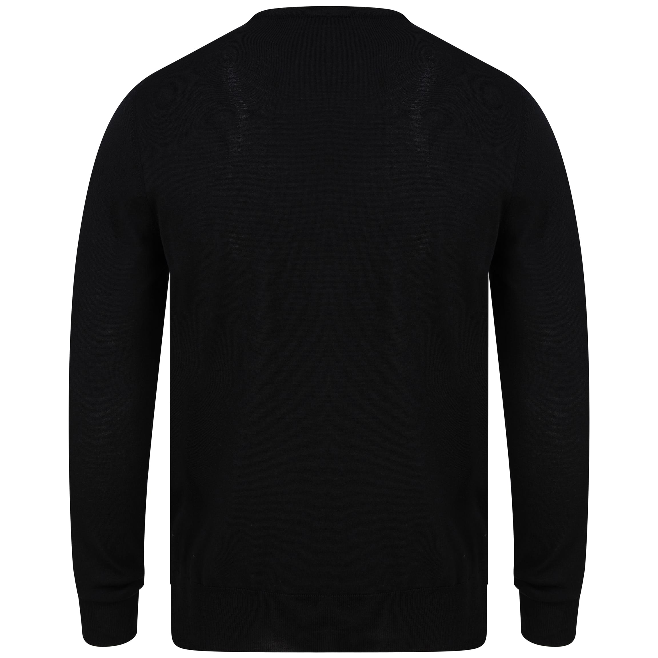 FILIPPO DE LAURENTIIS L/S ULTRA FINE MERINO JUMPER I27101 BLACK (002)