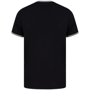 FRED PERRY S/S TWIN TIPPED T-SHIRT M1588 BLACK (102)