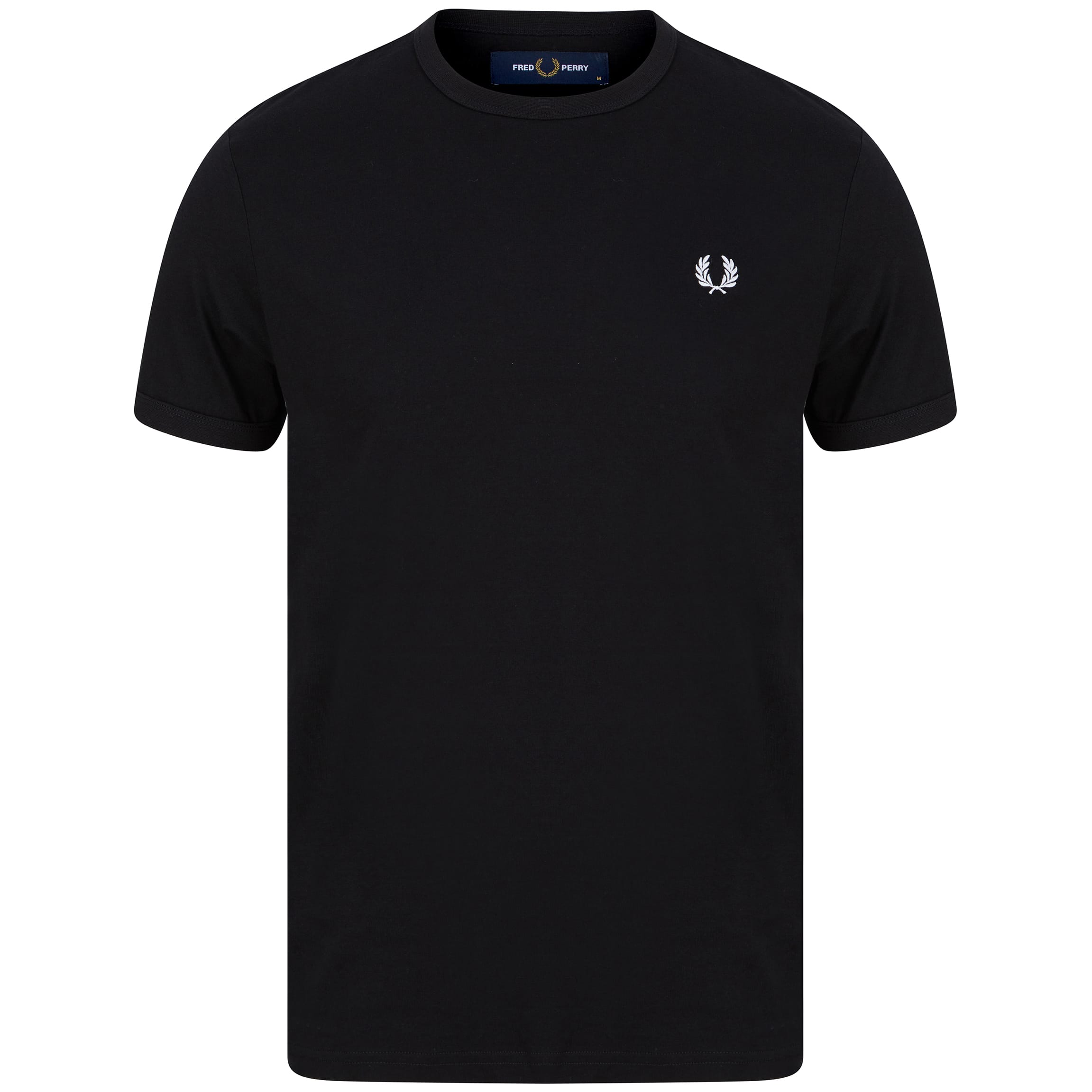 FRED PERRY S/S RINGER FITTED T-SHIRT M3519 BLACK