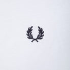 FRED PERRY RINGER FITTED T-SHIRT M3519 WHITE