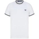 FRED PERRY S/S TWIN TIPPED T-SHIRT M1588 WHITE (100)