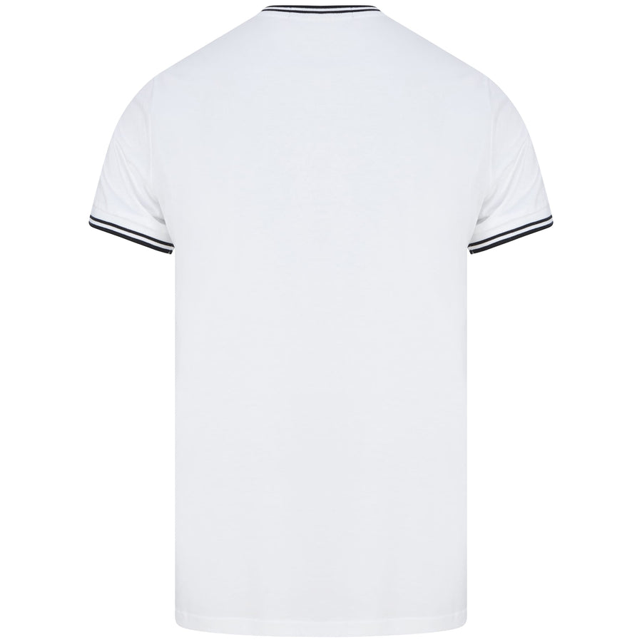 FRED PERRY S/S TWIN TIPPED T-SHIRT M1588 WHITE (100)