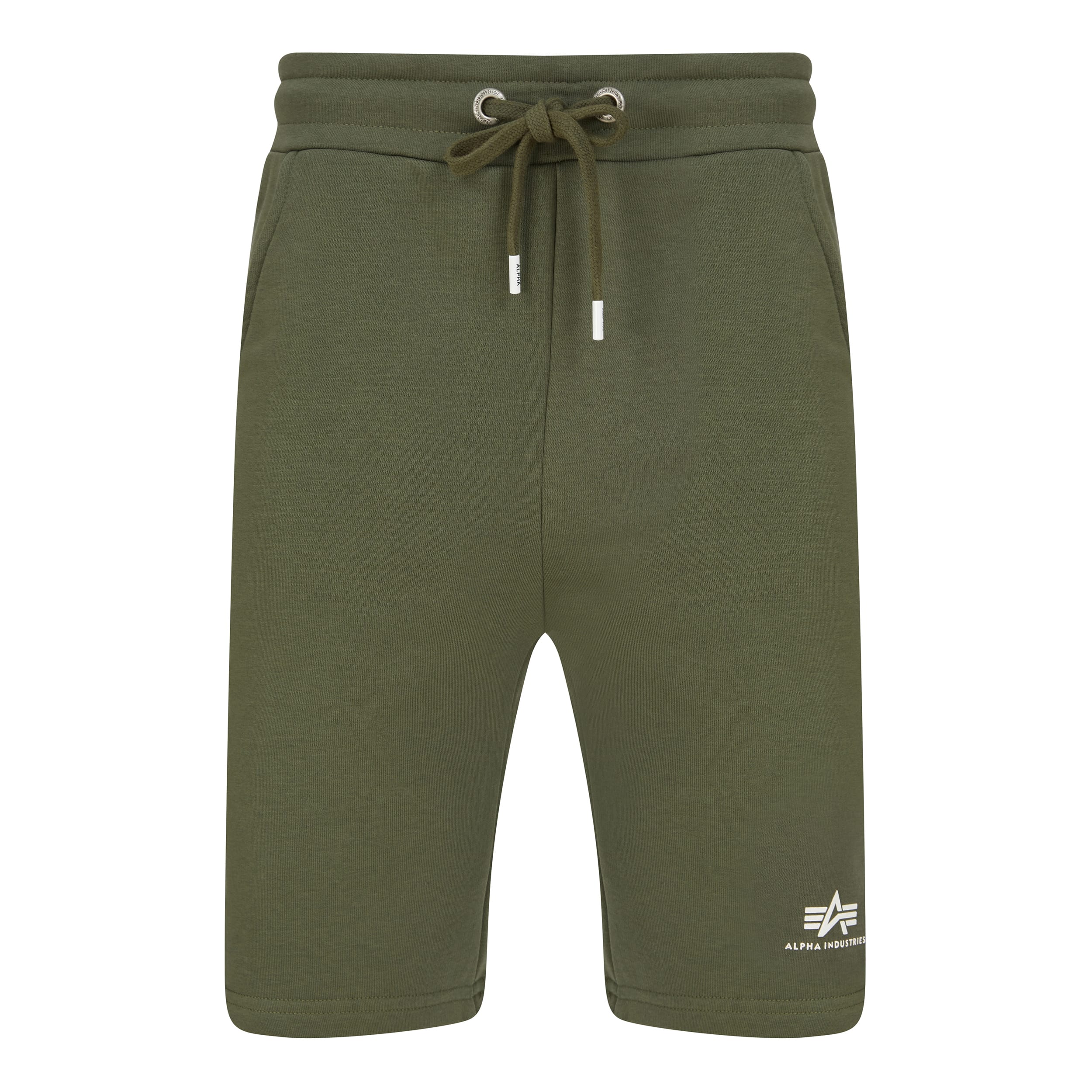 ALPHA INDUSTRIES BASIC SMALL LOGO SWEAT SHORTS 116363 Dark Olive 142