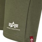 ALPHA INDUSTRIES BASIC SMALL LOGO SWEAT SHORTS 116363 Dark Olive 142