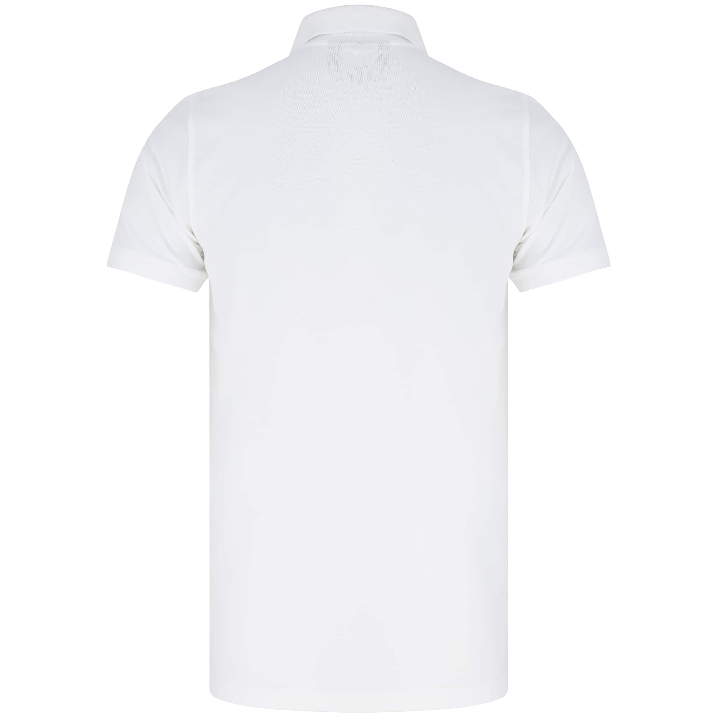 PSYCHO BUNNY LOGO BRANDED POLO B6K001ARPC WHITE