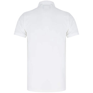 PSYCHO BUNNY LOGO BRANDED POLO B6K001ARPC WHITE
