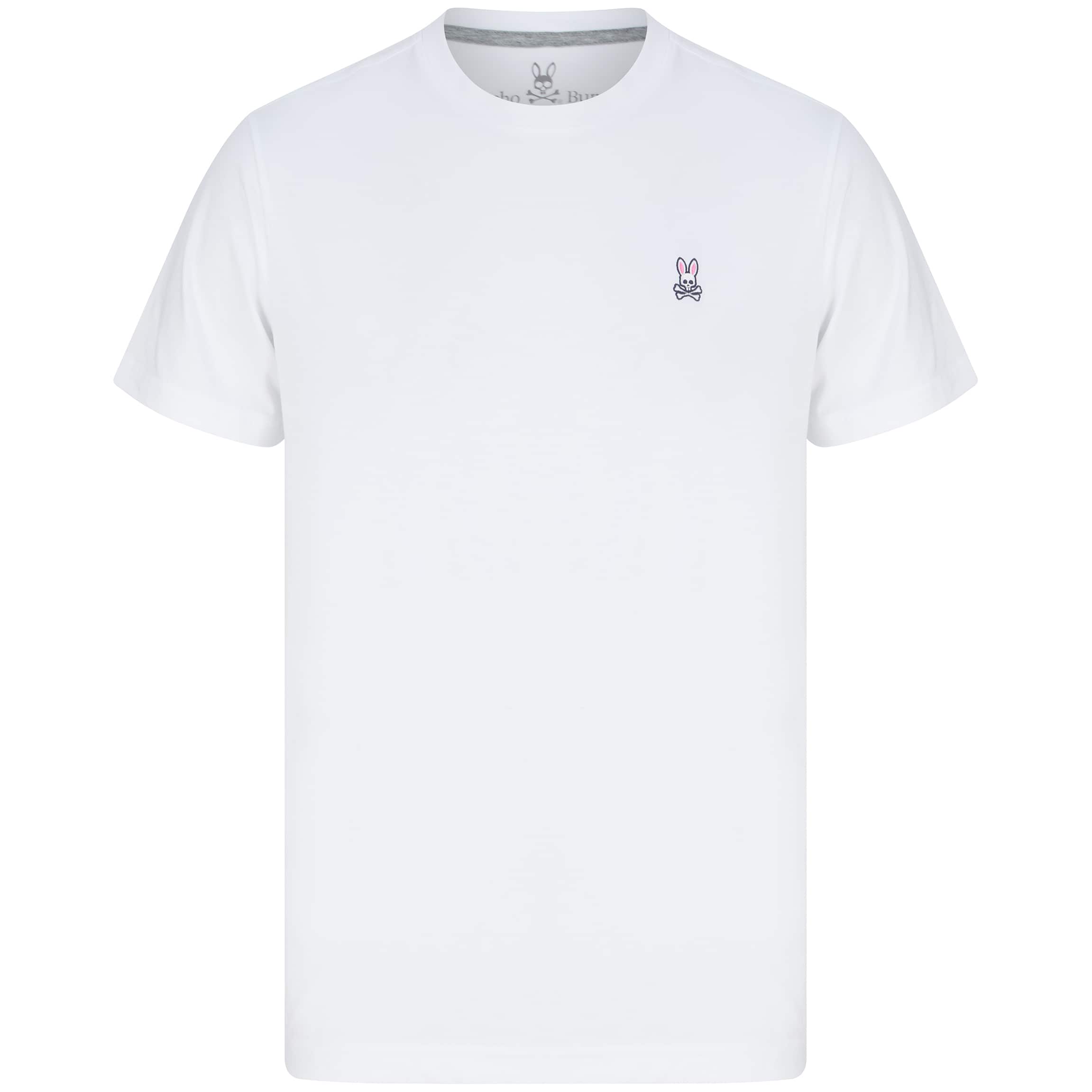 PSYCHO BUNNY LOGO BRANDED T-SHIRT B6U014CRPC WHITE