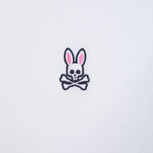 PSYCHO BUNNY LOGO BRANDED T-SHIRT B6U014CRPC WHITE