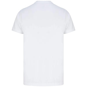 PSYCHO BUNNY LOGO BRANDED T-SHIRT B6U014CRPC WHITE