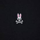 PSYCHO BUNNY LOGO BRANDED T-SHIRT B6U014CRPC BLACK