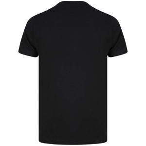 PSYCHO BUNNY LOGO BRANDED T-SHIRT B6U014CRPC BLACK