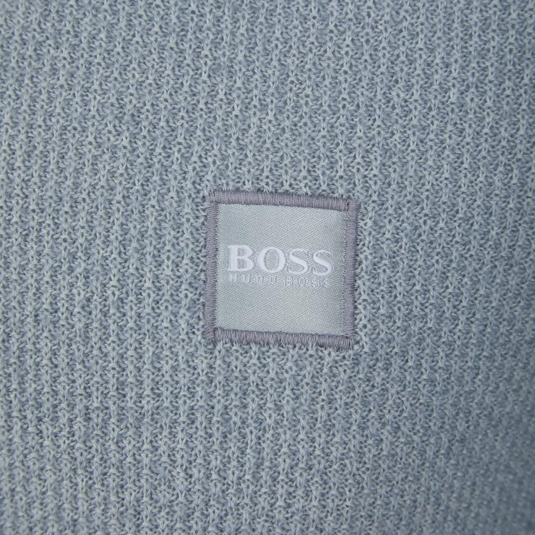 BOSS KUSTORIO LOGO BRANDED JUMPER 50443398 LIGHT PASTEL GREY (053)