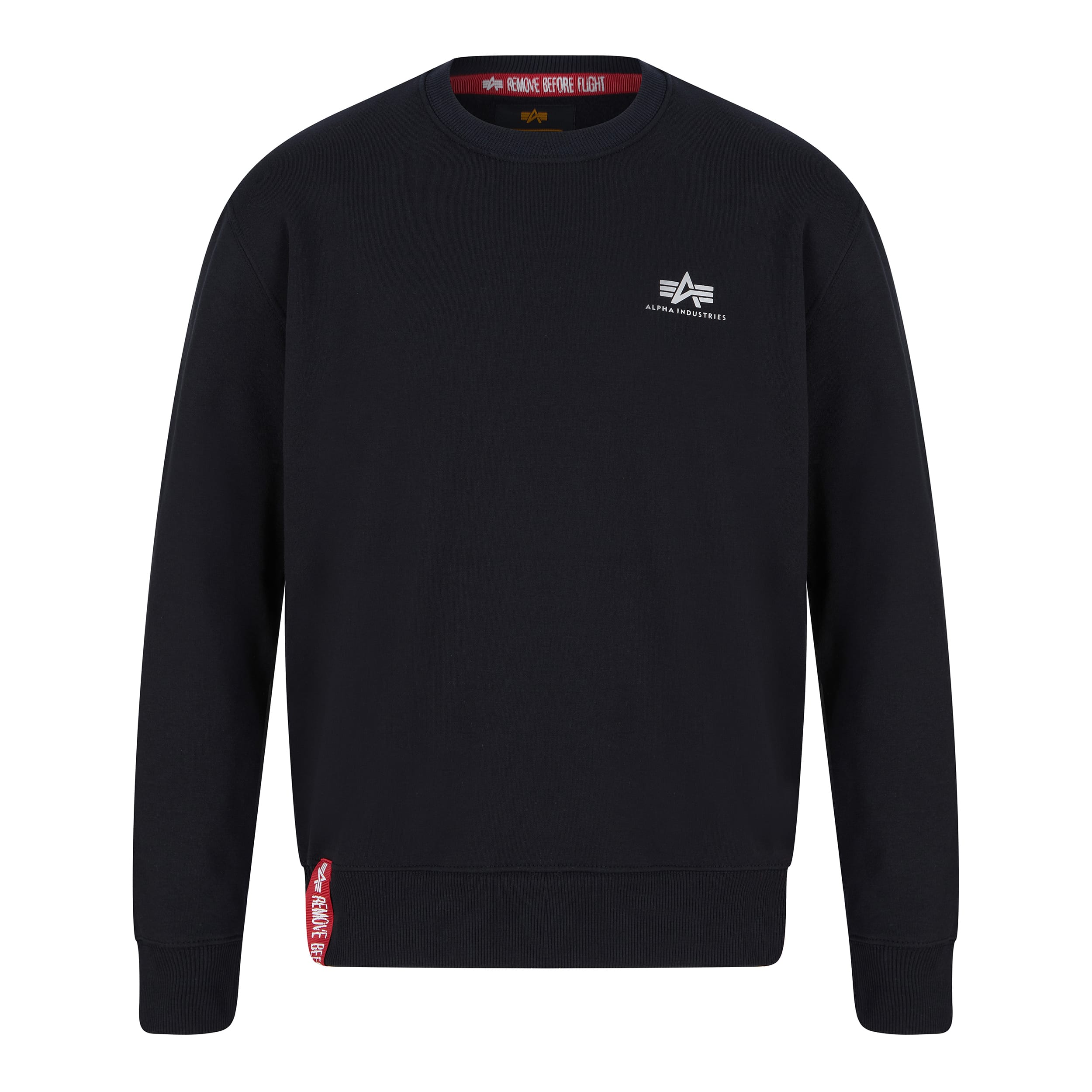 ALPHA INDUSTRIES BASIC SMALL LOGO SWEATSHIRT 188307 BLACK 03