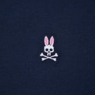 PSYCHO BUNNY LOGO BRANDED T-SHIRT B6U014CRPC NAVY