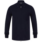 J LINDEBERG NYLE PERFECT MERINO POCKET CARDIGAN FMKW02909 NAVY