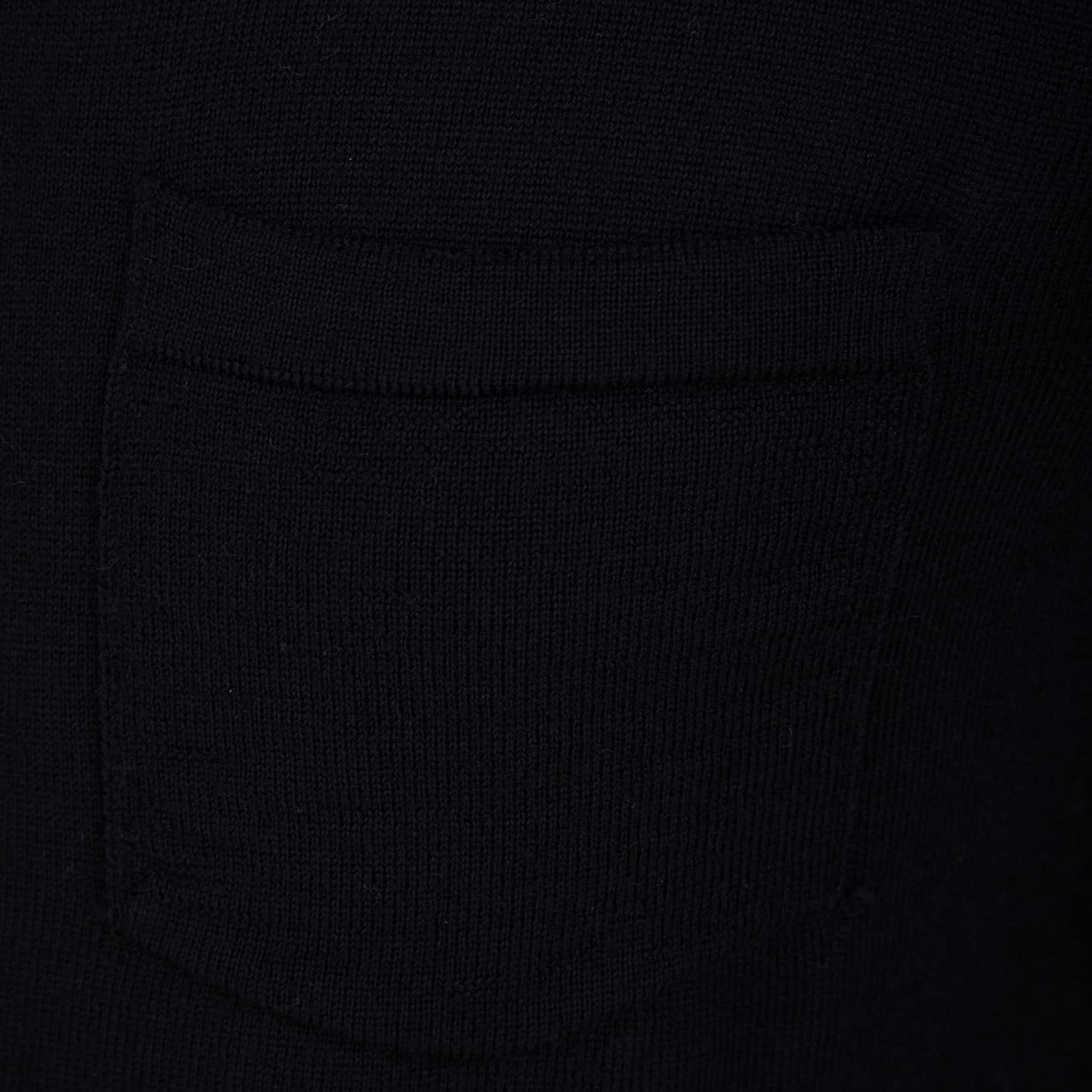 J LINDEBERG NYLE PERFECT MERINO POCKET CARDIGAN FMKW02909 BLACK