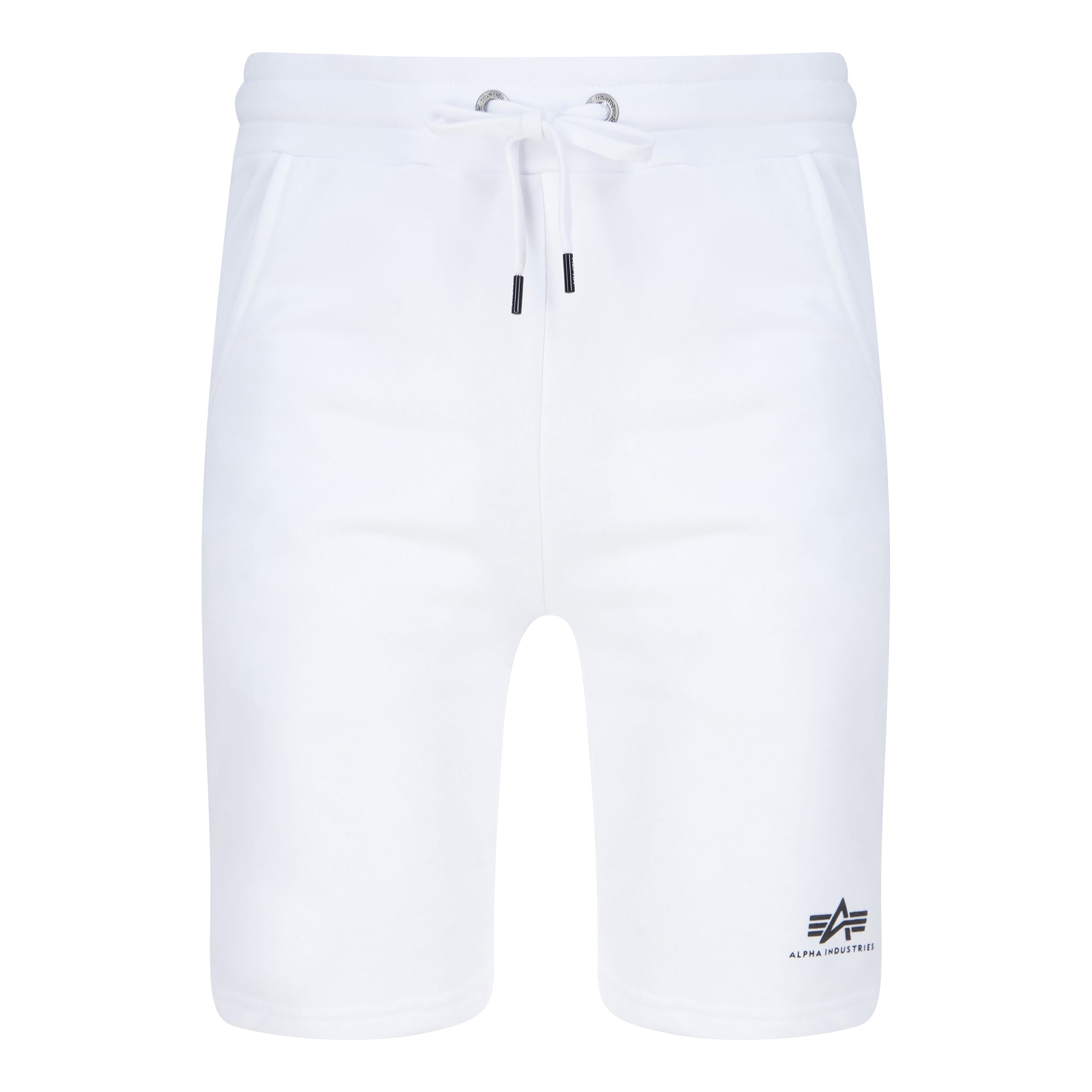 ALPHA INDUSTRIES BASIC SMALL LOGO SWEAT SHORTS 116363 WHITE 09