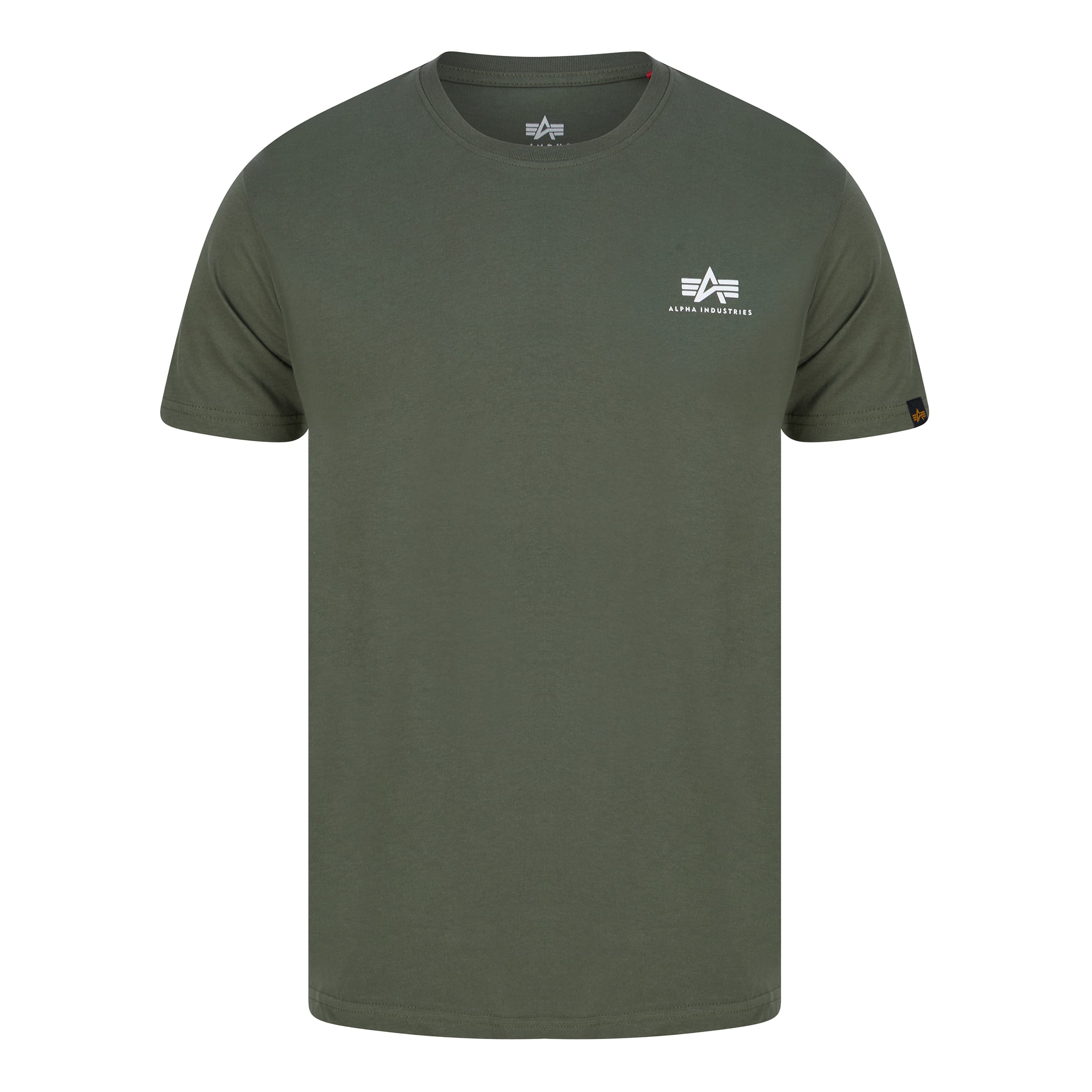 ALPHA INDUSTRIES BASIC SMALL LOGO T-SHIRT 188505 DARK OLIVE 142