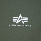 ALPHA INDUSTRIES BASIC SMALL LOGO T-SHIRT 188505 DARK OLIVE 142