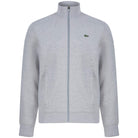 LACOSTE LOGO BRANDED ZIP THRU CARDIGAN SH1559-00 ELEPHANT GREY (9YA)