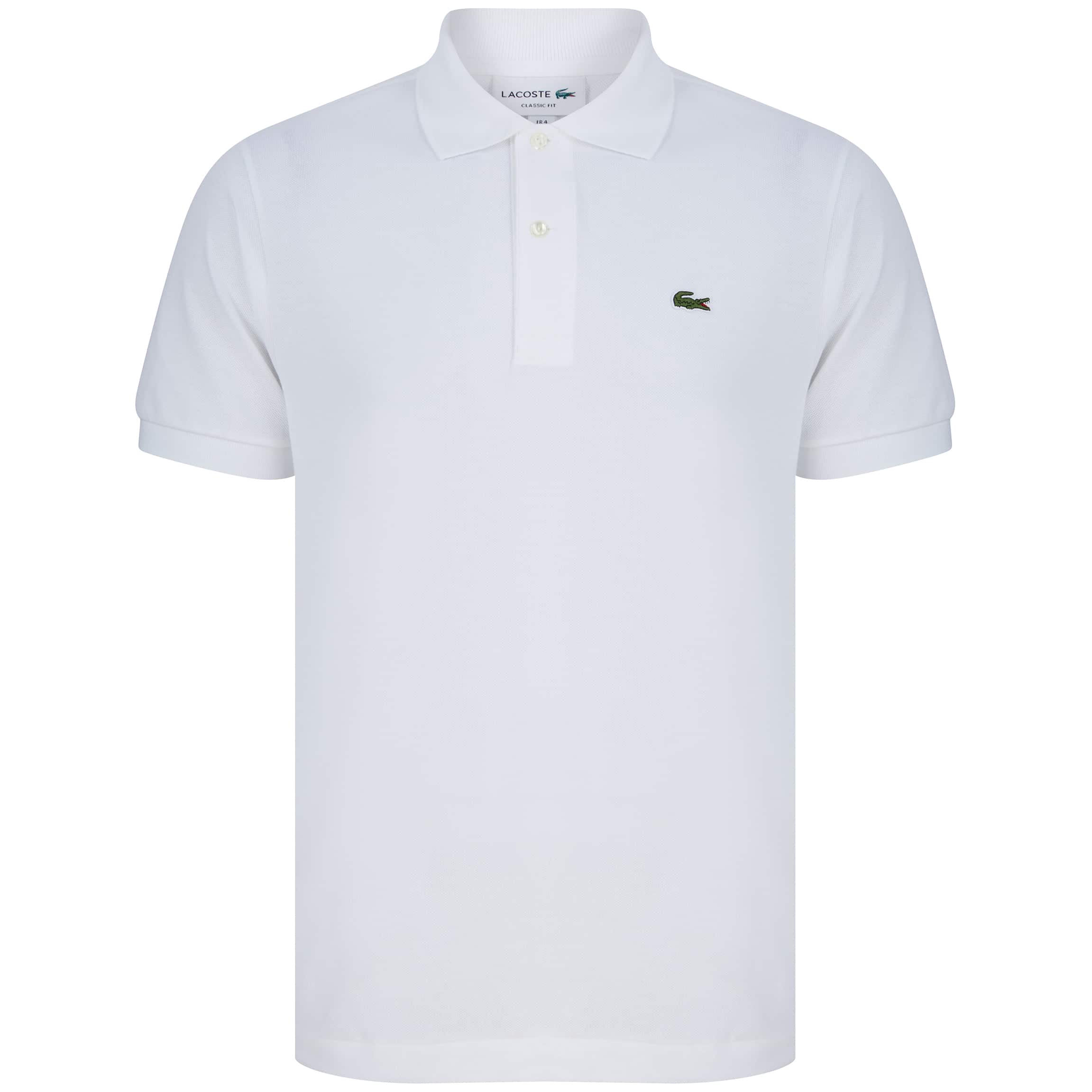 LACOSTE LOGO BRANDED POLO L1212-00 WHITE