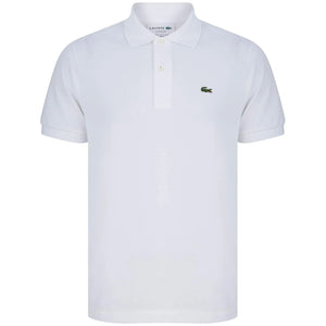 LACOSTE LOGO BRANDED POLO L1212-00 WHITE