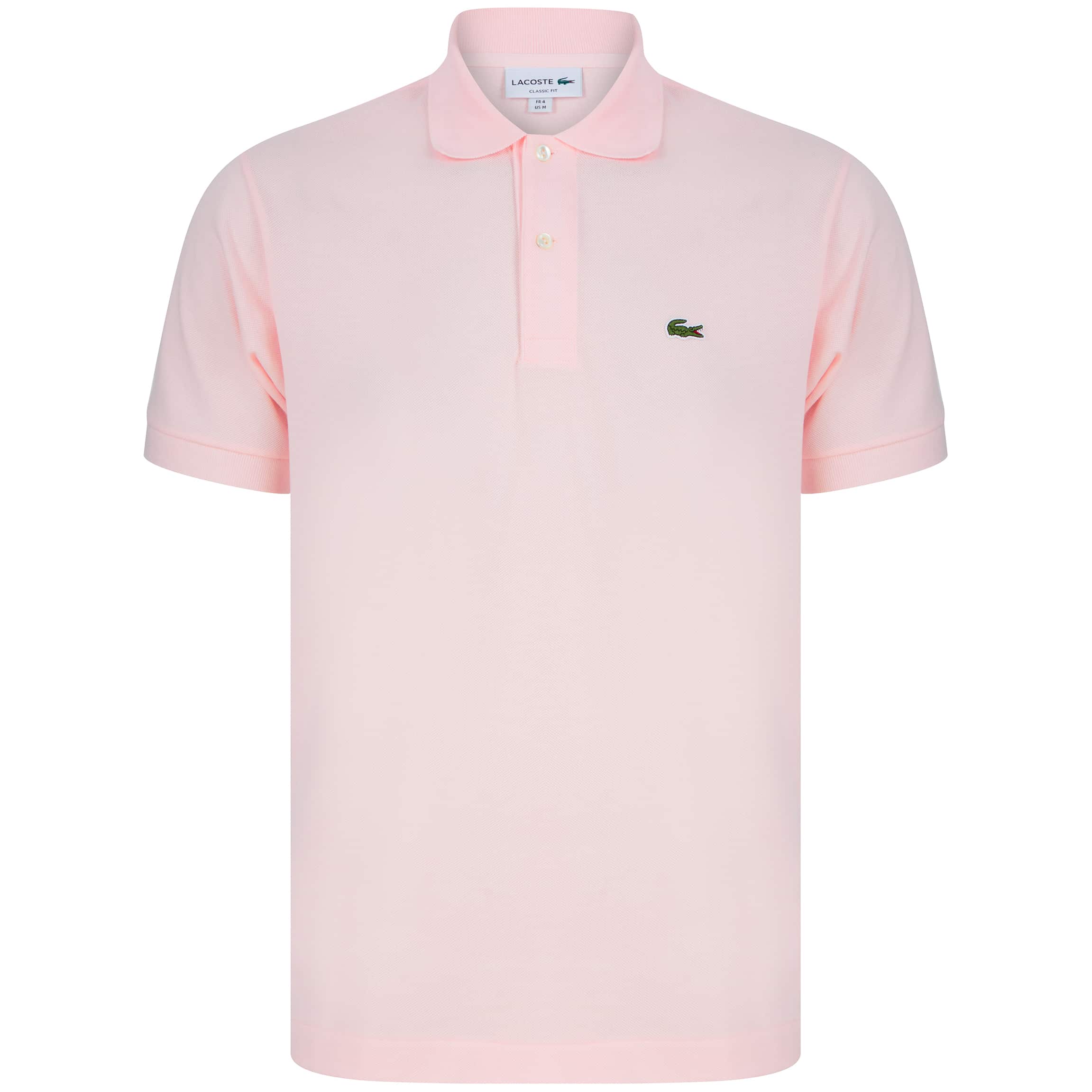 LACOSTE LOGO BRANDED POLO L1212-00 FLAMINGO