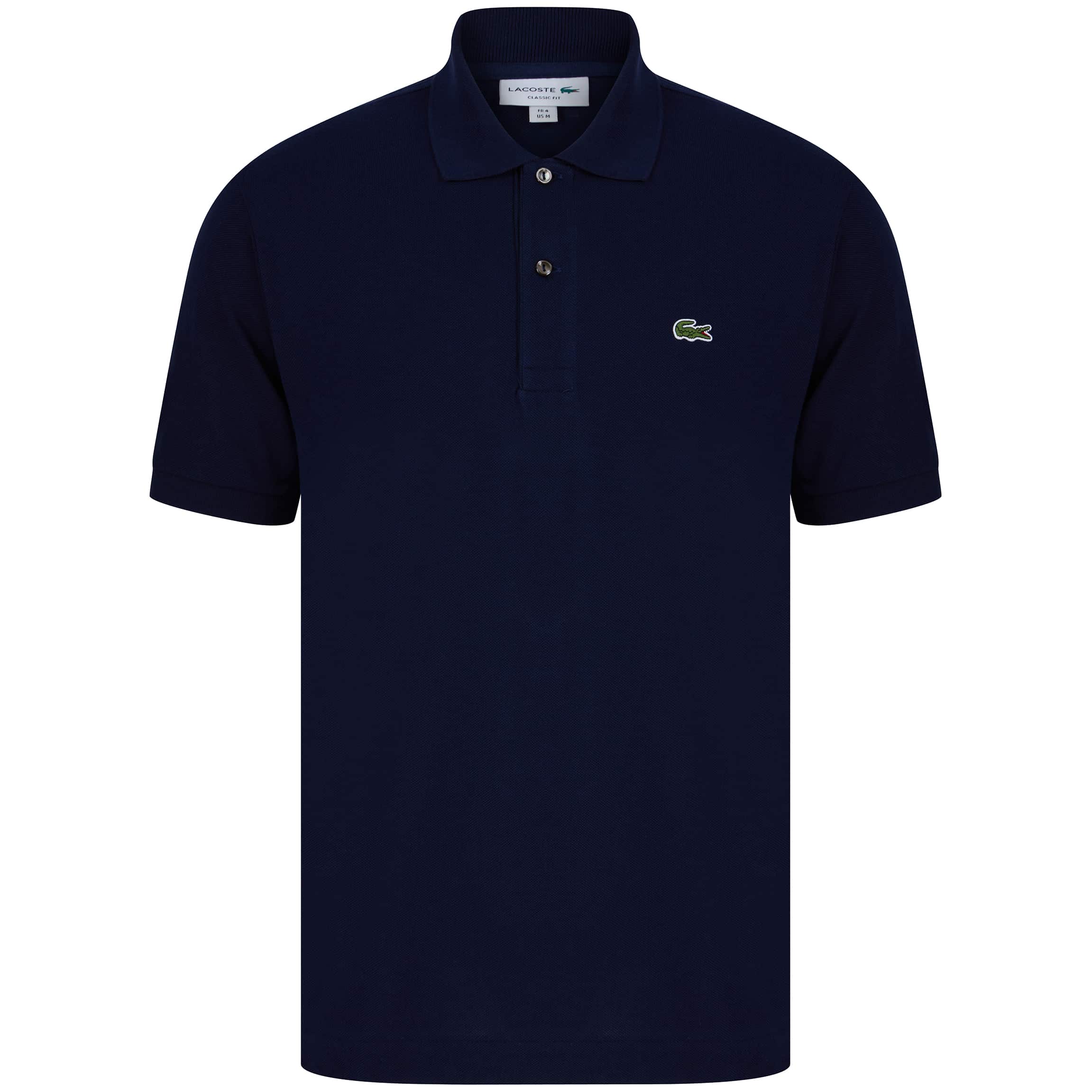 LACOSTE LOGO BRANDED POLO L1212-00 NAVY