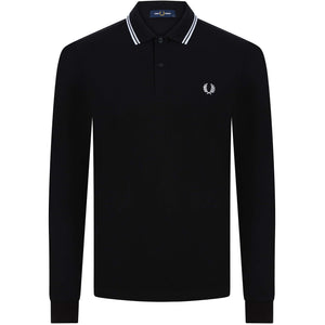 FRED PERRY TWIN TIPPED LONG SLEEVE POLO SHIRT