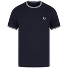 FRED PERRY TWIN TIPPED T-SHIRT M1588 - Navy 795