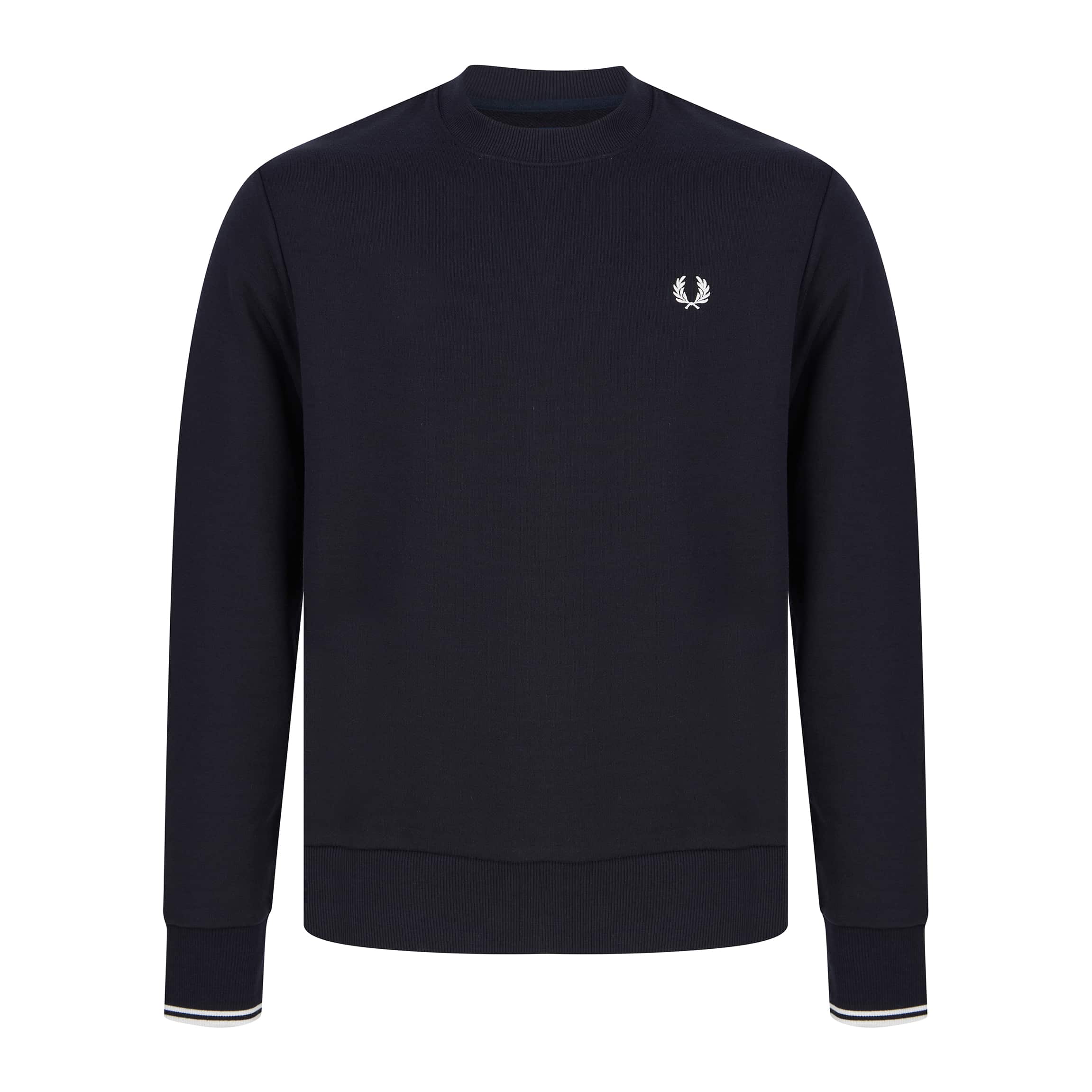 FRED PERRY LOGO BRANDED JUMPER M7535 - Navy (248)