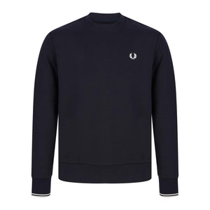 FRED PERRY LOGO BRANDED JUMPER M7535 - Navy (248)